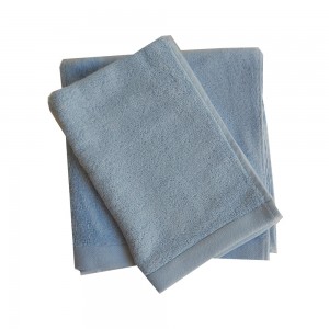 Soft Terry Bath Towels - Color Light Blue